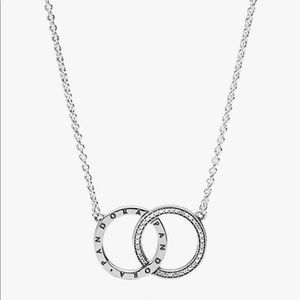 Pandora circles necklace in silver